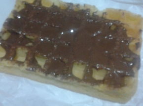 Waffel con nutella